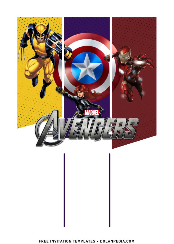 7+ Super Epic Avengers Birthday Invitation Templates with Iron Man and Black Widow